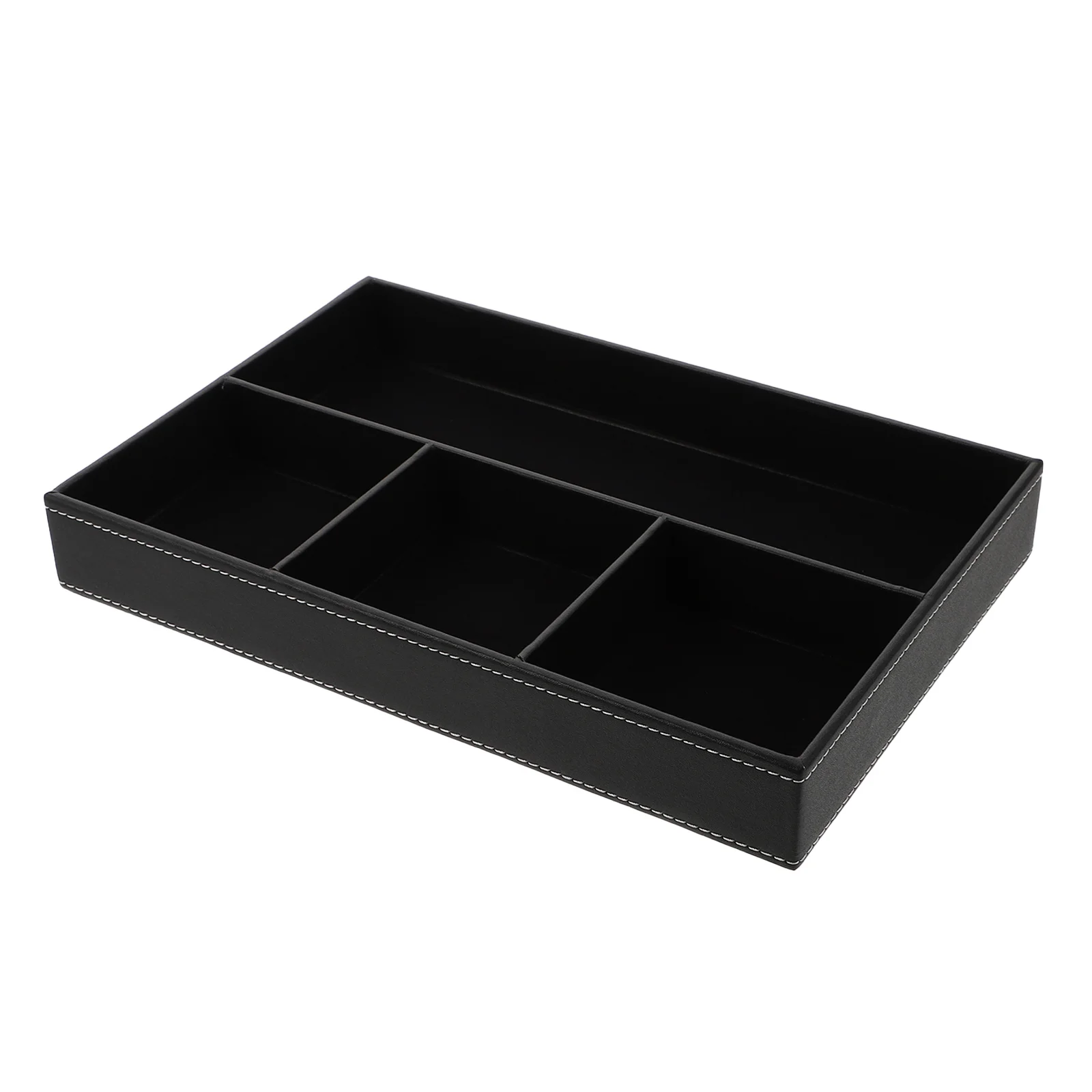 

Nightstand Valet Tray Partition Storage Box Drawers Phone Holder Multi Compartments Basket Sundry Organizer Velvet