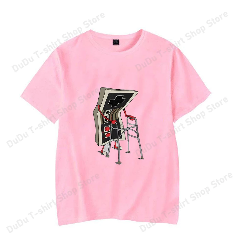 Old School Videospiel T-Shirt Arcade 80er Retro Designer Grafik T-Shirts Streetwear 100% Baumwolle Vintage Tees Übergroße Streetwear – Detail 8