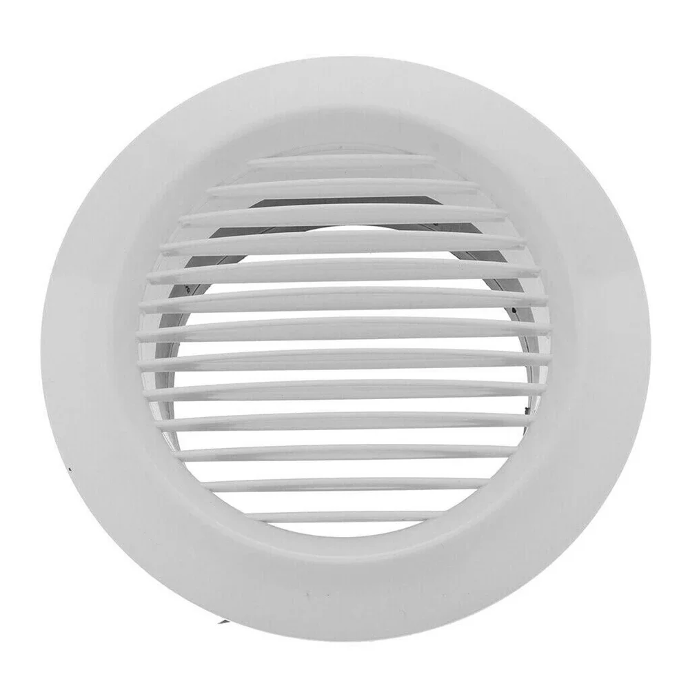 Air Vent Grille Circular Indoor Ventilation Outlet Duct Pipe Cover Cap 75mm/100mm/125mm/150mm/200mm for Bathroom Kitchen Office