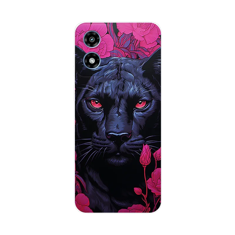 Leopard Panda Soft Silicone Protective Phone Case - Moto G Play Series