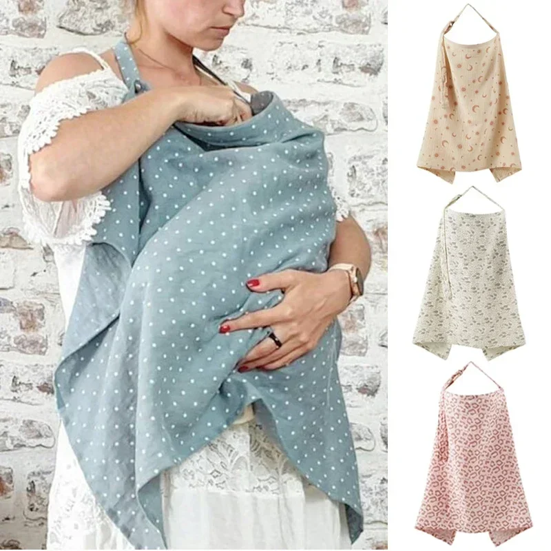 Mother Outing Nursing Covers Cotton Breastfeeding Cover Adjustable Privacy Baby Feeding Breastfeeding Apron Stroller Blanket