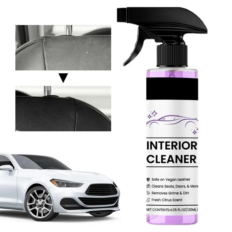 

120ml Car Seat Detailing Cleaner Multipurpose Auto Interior Restore Refurbish Cleaning Agent Dashboard Plastic Leather Refurbish