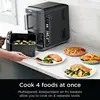 Smart 2-Basket Air Fryer, Smart Cook System, Space Saving Design, 10 QT, 6-in-1, Smart Finish & Match Cook, Air Fry, Broil 5