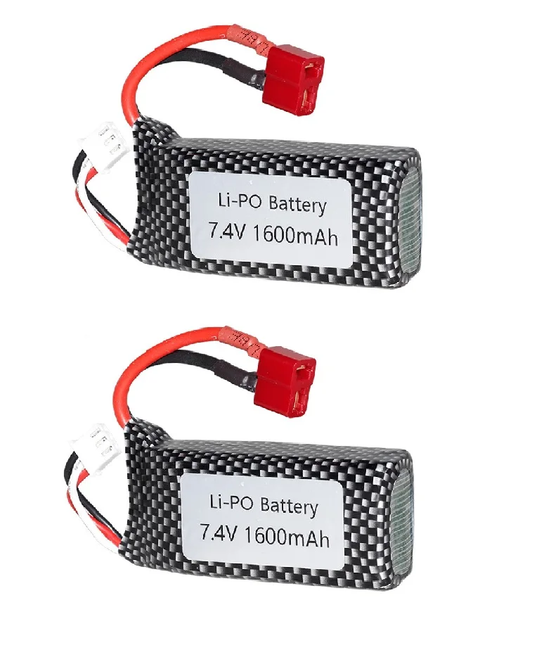 

7,4 В 1600 мАч литий-полимерный аккумулятор/зарядное устройство для XINLEHONG 9125 901/901A 903/903A 905/905A, запасные части для радиоуправляемых автомобилей XLH 7,4 В 1600 мАч