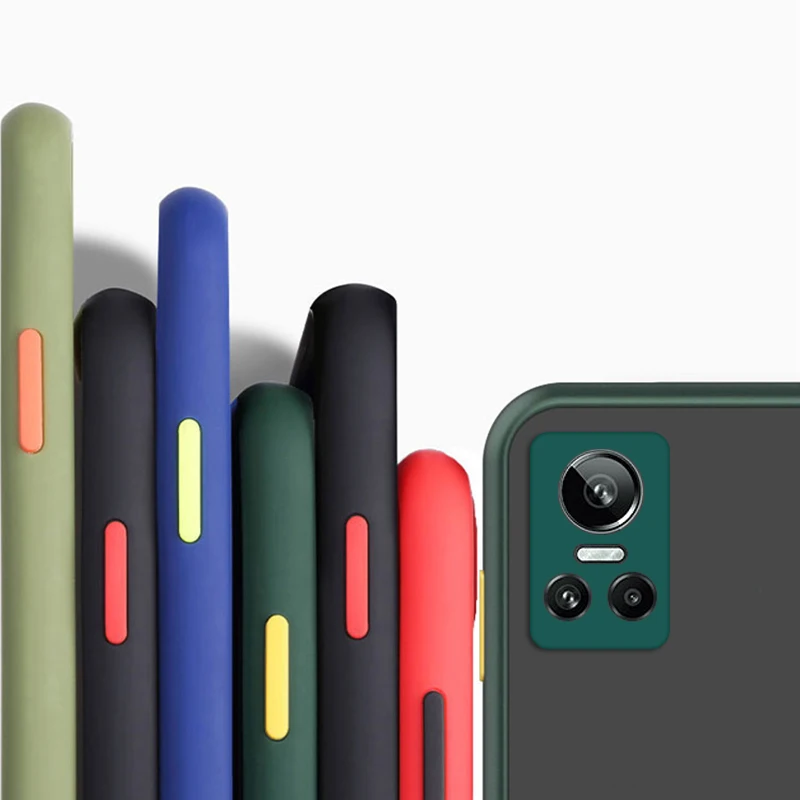 Per Realme Gt Neo 3 Custodia Realme Gt Neo 2 Pro C31 C35 9 Pro Plus Gt2 9I 8I 8 Tpu Frame Matte Bumper Phone Cover Realme Gt Neo3