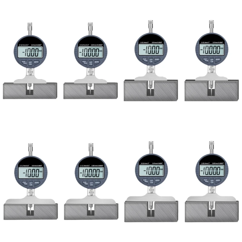 

Depth Gauge Digital 0-12.7mm / 0-25.4mm Digital Dial Depth Gage Base F1CD