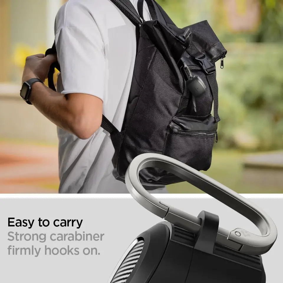 Spigen Rugged Armor Black Case for Sony WF-1000XM5 Headphones