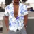 Hawaiian Shirt For Men Vacation Daily Slim Fit Tops Gym Elegant Flower Pattern Leaves Social Casual Fashion Camisa Y2k Clothing 9