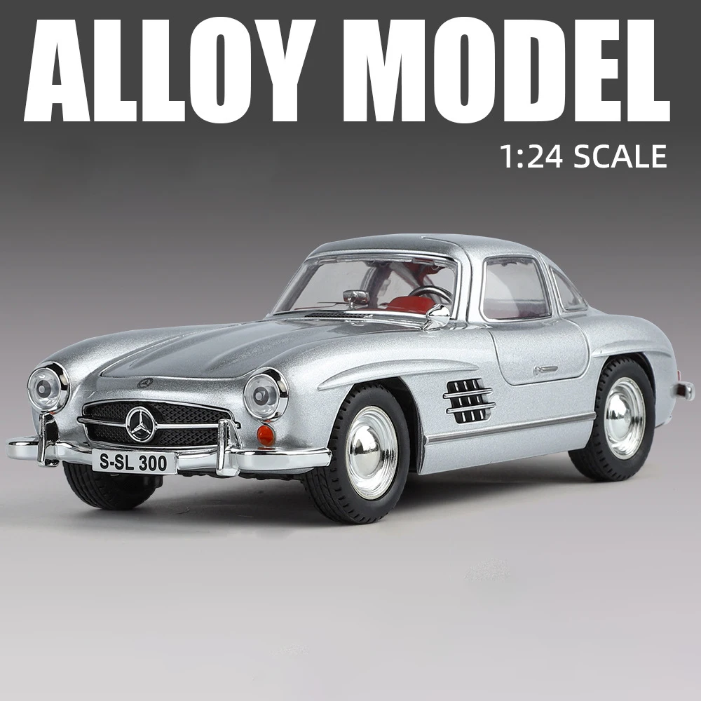 1/24スケール メルセデス・ベンツ 300SL Amazon.co.jp: 1 24 メルセデスベンツ 300SL 塗​​装済み合金製車
