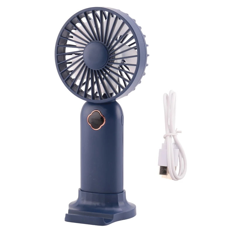 

Portable Handheld Fan USB Mini Fan Rechargeable Digital Display Lazy Air Cooler Fan For Outdoor Home Office
