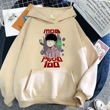 Japão anime quente mob psycho 100 hoodie impresso preto streetwear moletom casal hoodies oversized casual com capuz pulôver topos