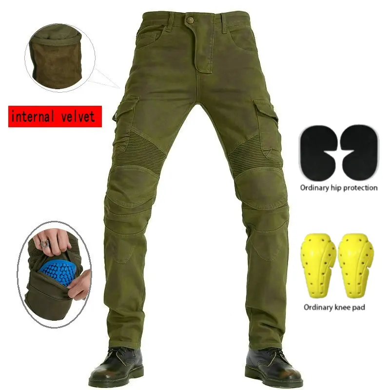 volero-jeans-da-equitazione-interni-in-velluto-invernale-da-motociclista-pantaloni-protettivi-da-cavaliere-verde-militare-pantaloni-larghi-dritti-ad-alta-flessibilita