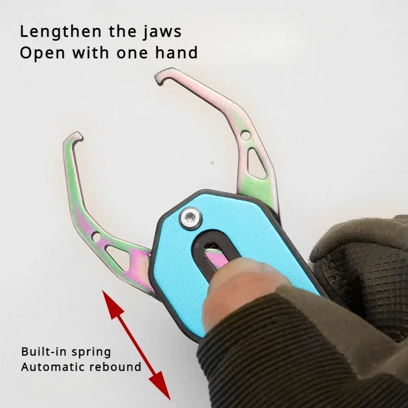 Compact Stainless Steel Fish Gripper and Hook Remover Tool