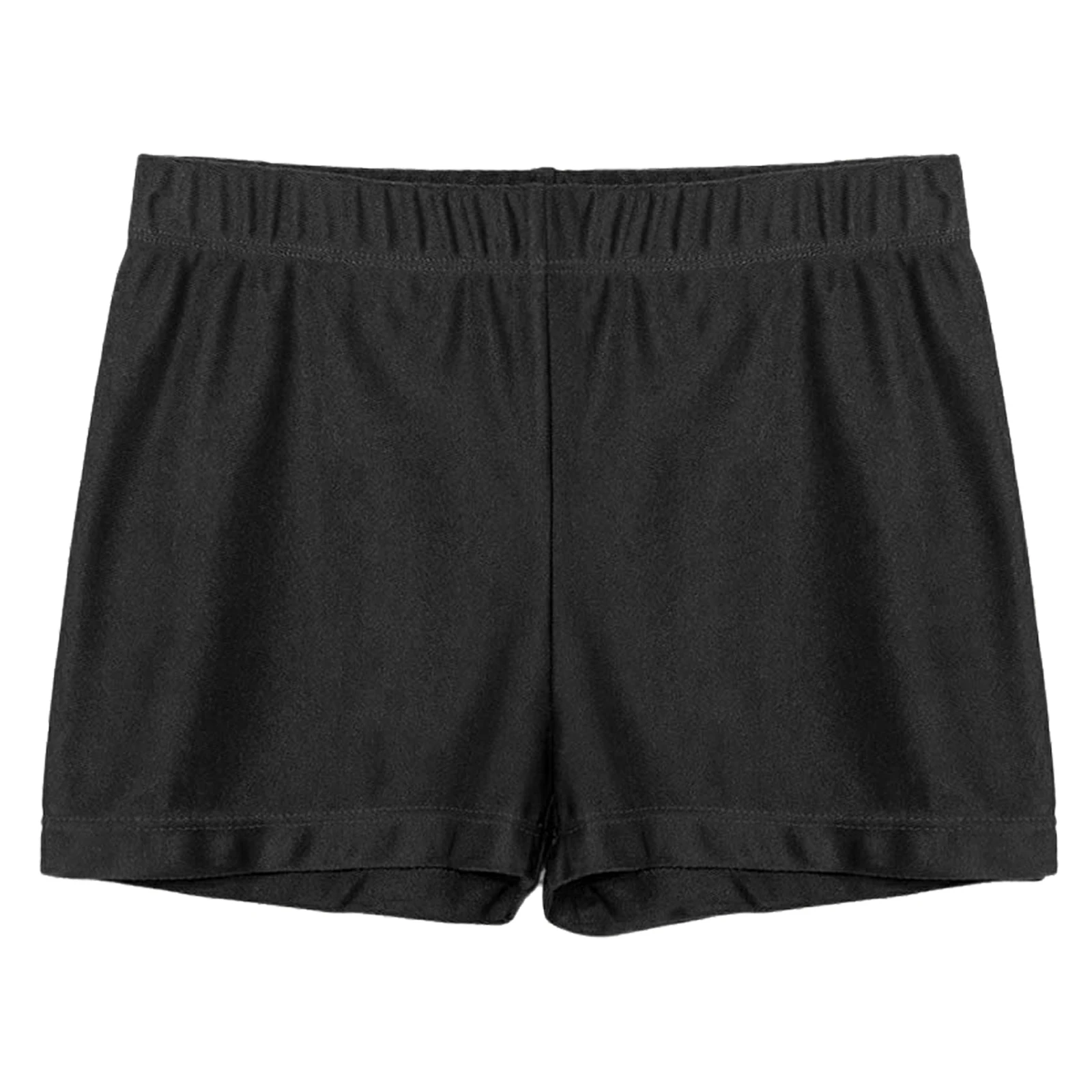 Kids Shorts Elastic Waistband Shorts for Gymnastics Workout Training