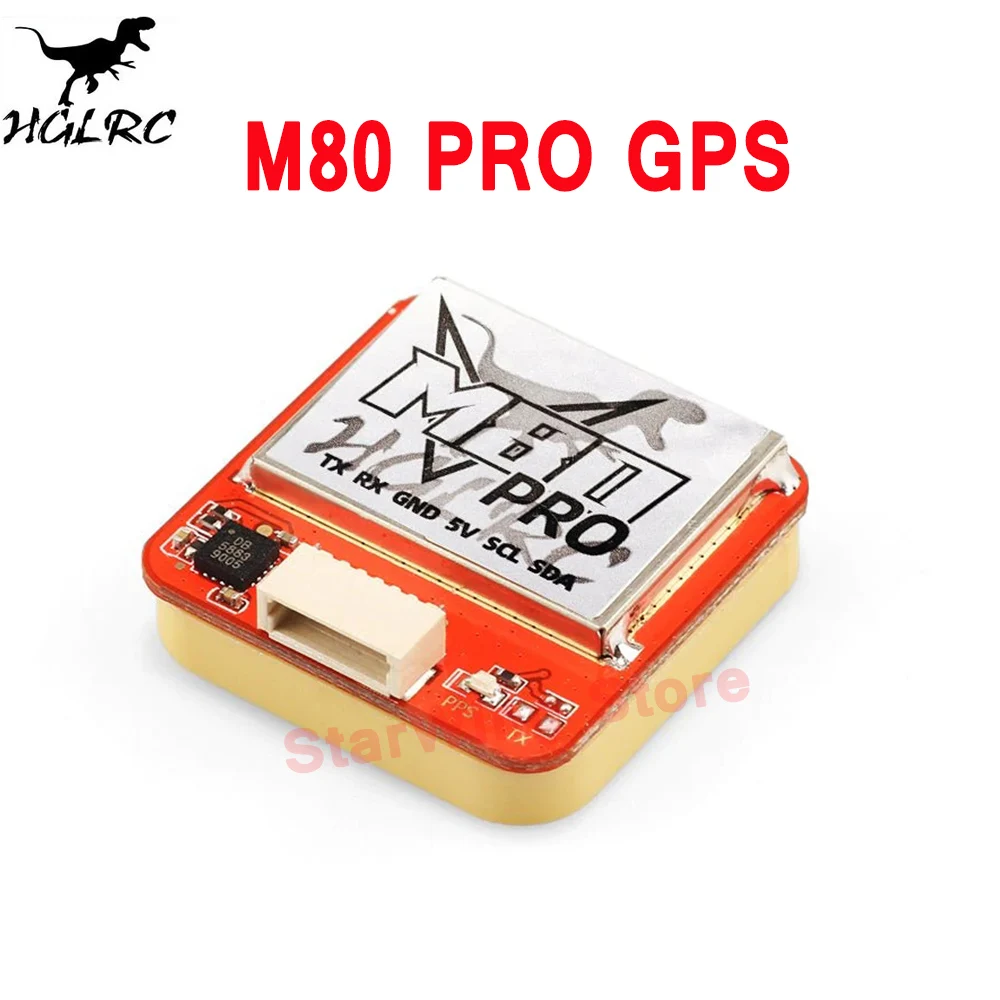 

HGLRC M80 PRO M80PRO GPS QMC5883 компас с GLONASS GLILEO QZSS SBAS BDS формат приема 5 В мощность для FPV радиоуправляемого гоночного дрона