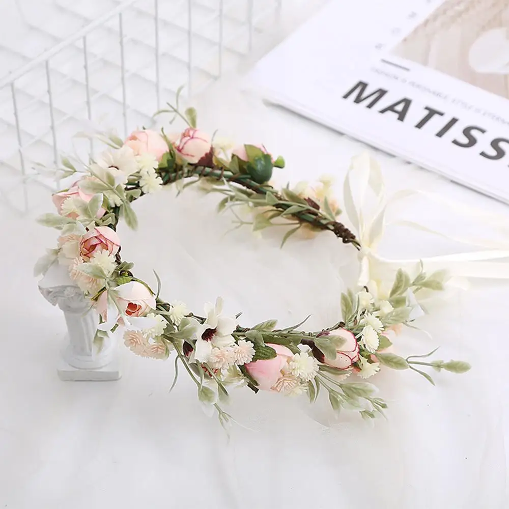 Costume Cosplay Fairy Flower Leaf Headbands Photoshoot Simulated Black Flower Antler Crown Elven Princess Tiara for Women Girls