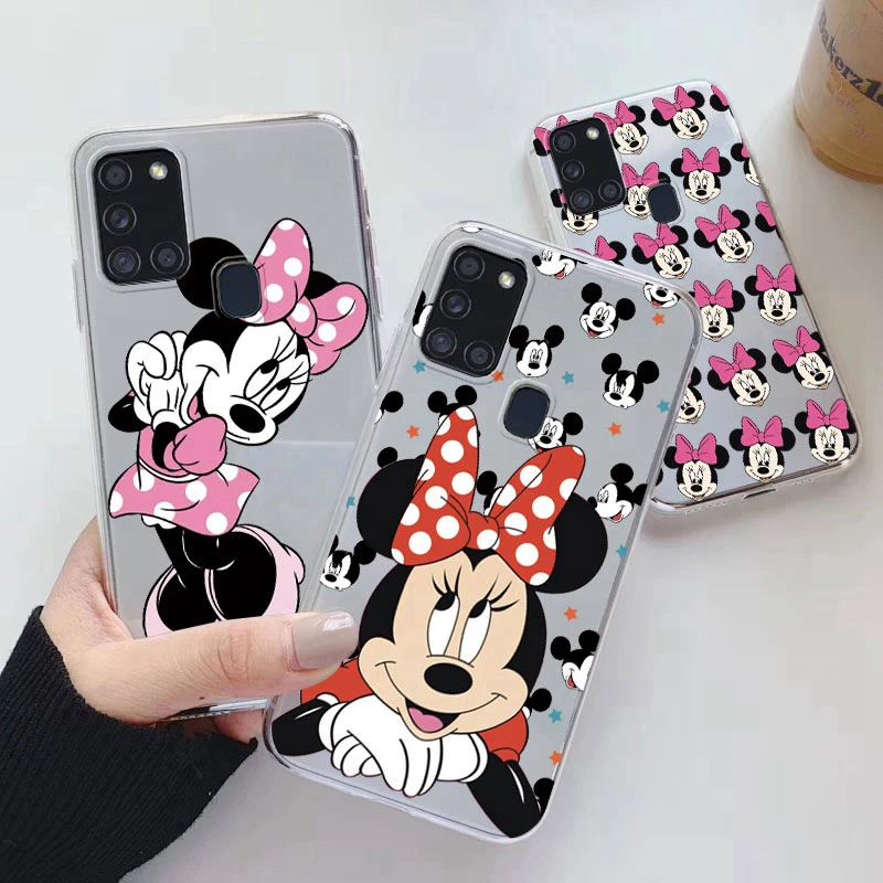 Minnie Mouse Mickey Fundas Per Samsung Galaxy A21S A 21S Custodia In Silicone Cartoon Coque Capa Per Samsung A21S Cover Clear Bag