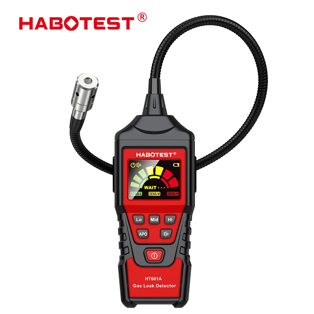 HABOTEST HT601A Natural Gas Leak Detector 50-1000PPM Sound & Screen Alarm Combustible Flammable Methane gas leak detector,gas detector