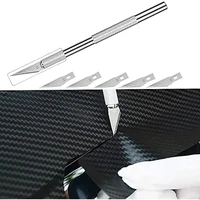 10pcs/set Car Wrapping Tools Kit Vinyl Scraper Cutter Film Squeegee Vinyl Spatulas Plastic Wrap Tools Window Tinting Tools 4