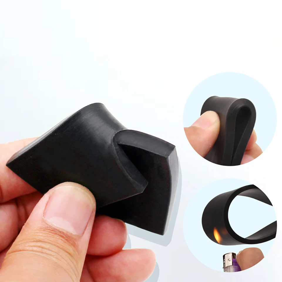 Selbstklebender Silikon Dichtungsstreifen – Schwarz, Breite 5-30 Mm, Dicke 1-5 Mm