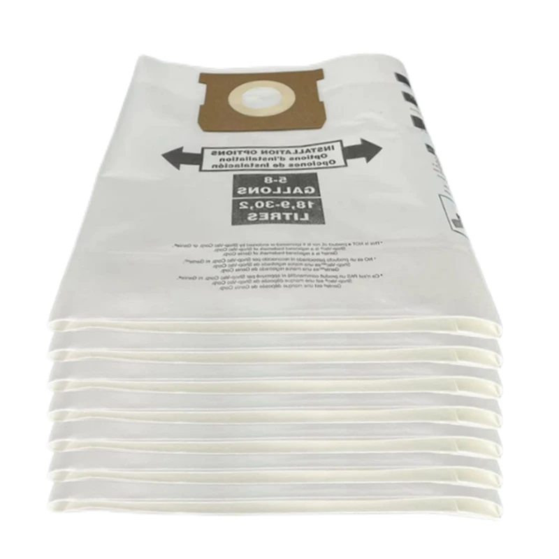 7 Pcs Universal Dry Vac Dust Bag Da 5 A 8 Galloni Aspirapolvere Per Negozio Vac 5-8 Galloni Ridgid Vf Dust Bags Parts