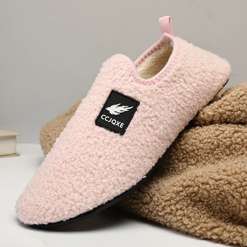 Warm Fashion Men Shoes Winter Slip on Lightweight Slippers Women Plush Bedroom Home Cotton Slippers Unisex Shoes Zapatos De Casa fashion slippers,plush slippers