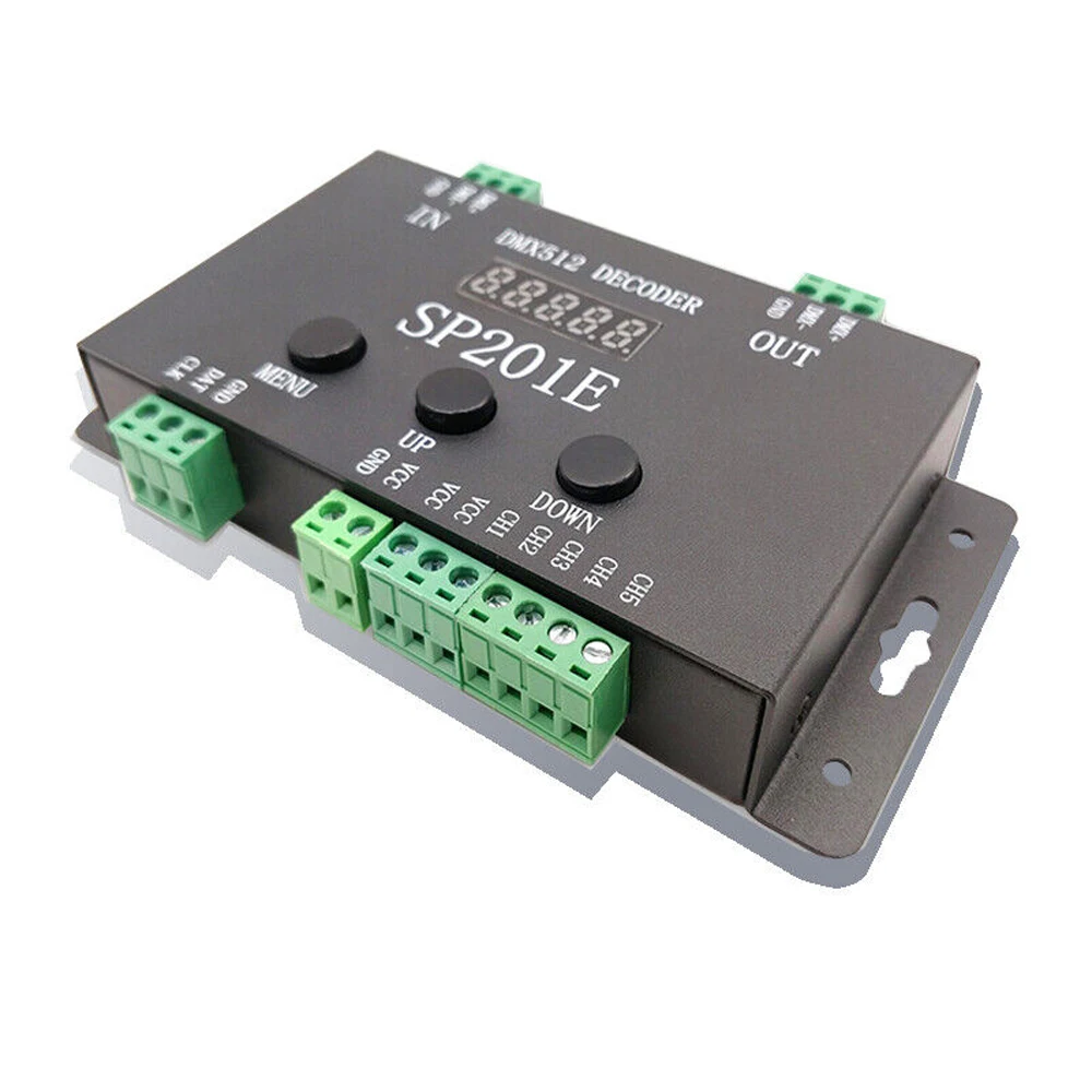 SP201E-DMX512-DECODER-DC-5-24V-DMX-Converter-Controller-DMX512-1990-to ...