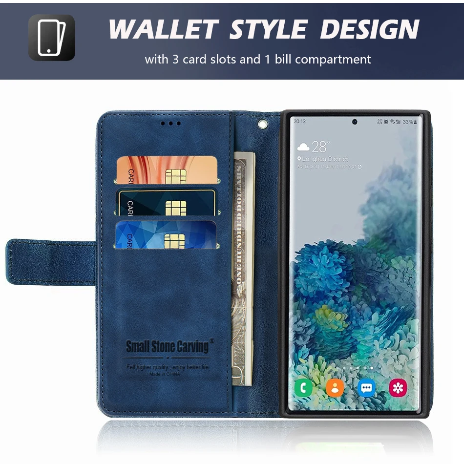 Premium Flip Leather Wallet Case - Stylish Protective Cover