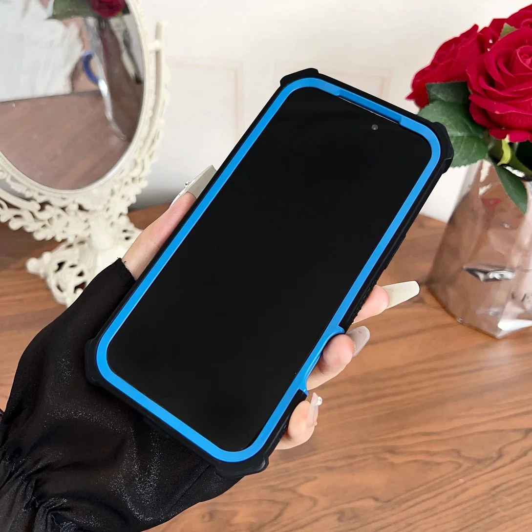 Space Dustproof Four-Corner Anti-Drop Rugged Phone Case - Clear Protective Cover