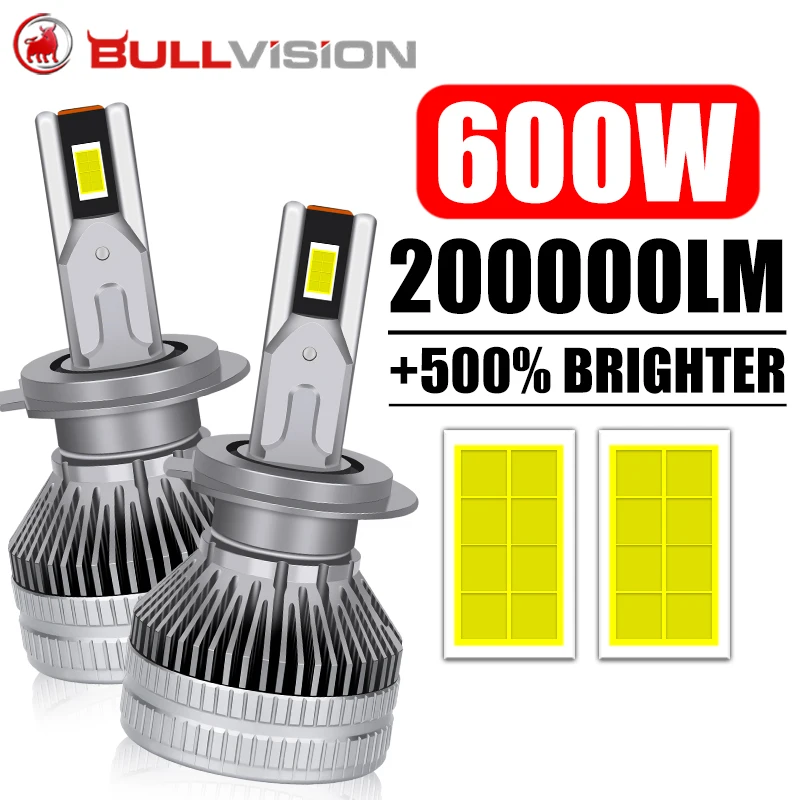 

K5C H7 LED 250000LM Canbus LED H4 H11 H8 6500K Белый H1 HB3 9005 9006 HB4 9012 HIR2 H9 H16 16PCS 7535 CSP Автомобильный фонарь противотуманный