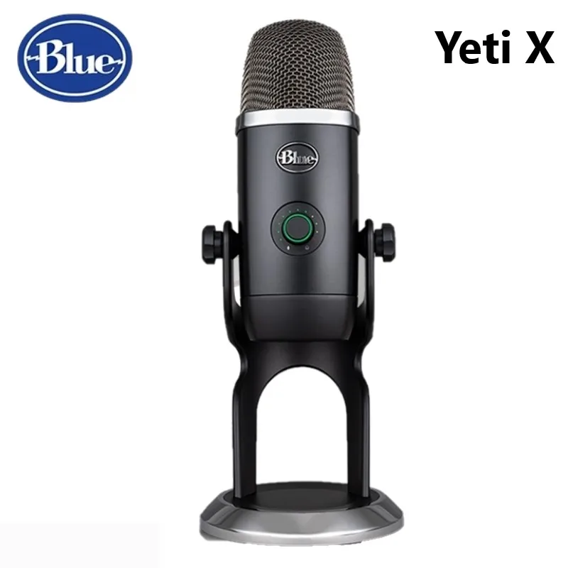 Blue Yeti X recording live broadcast condenser microphone