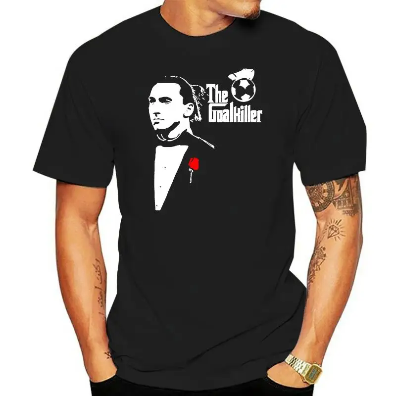 

Men T Shirt zlatan ibrahimovic shirt parody goalkiller the black godfather tshirts Women T-Shirt