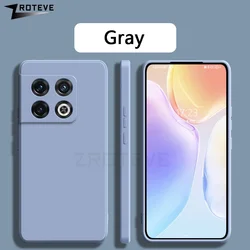 Zroteve Silky Liquid Silicone Soft Phone Case - Enhanced Protection and Comfort for OnePlus 10T (GRAY)