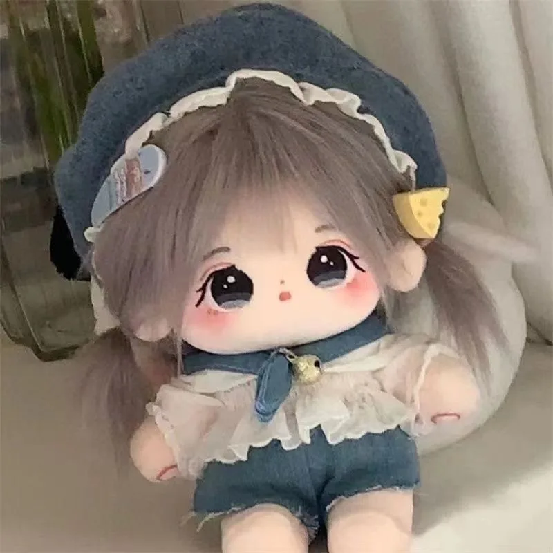 

Cotton Doll Plush Toy Li Sauce Little Halo Net Red Cute Star Doll Changeable Clothes DIY Nude Doll 20cm Gift for Girls and Boys