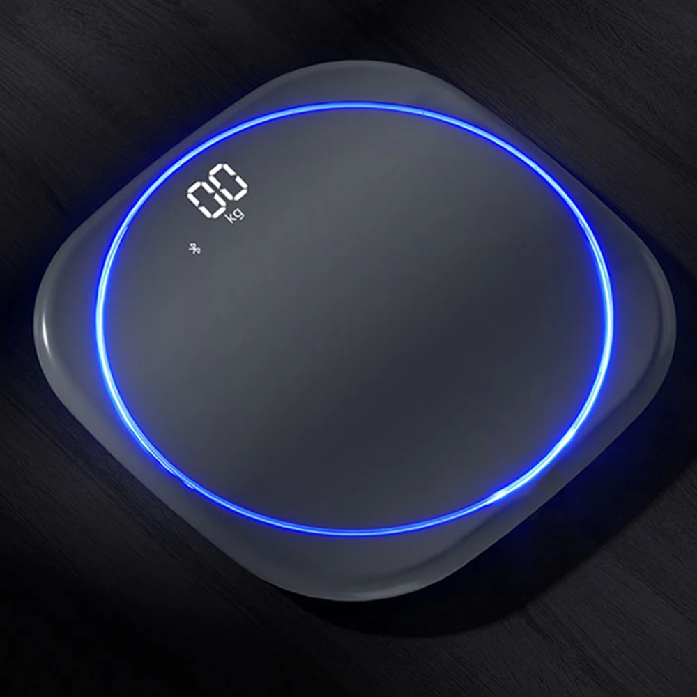 LED Definition Night Vision Electronic Scale 360 Degree Arc Light Household Fat Analyzer Intelligent Human Body_voghion.com