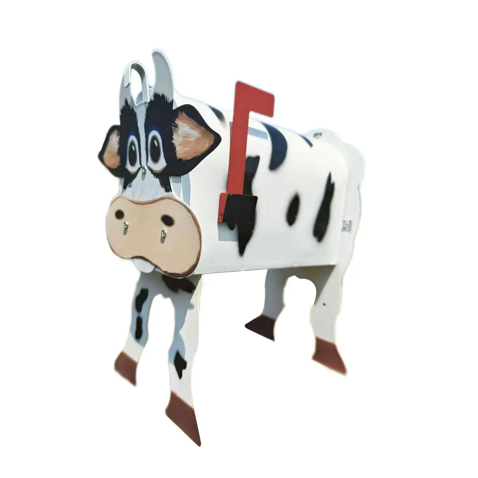 Unique Chicken Cow Horse Mailbox Metal Wall Mounted Post Garden Animal Mailboxes Crafts Outside Box Decoration Farm Weather I1H3