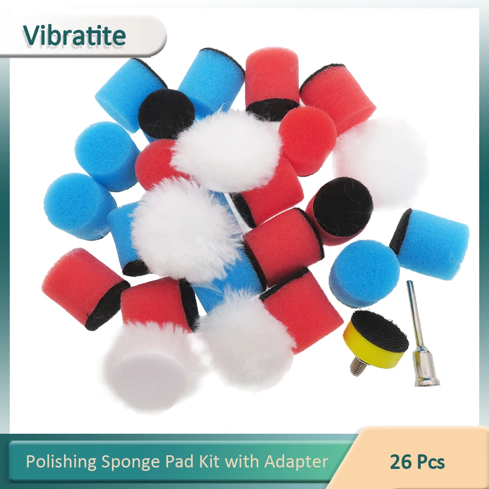 SPTA Lot de 16 mini tampons de polissage pour outils rotatifs, perceuse électrique sans fil, mini outil de polissage pour les zones étroites