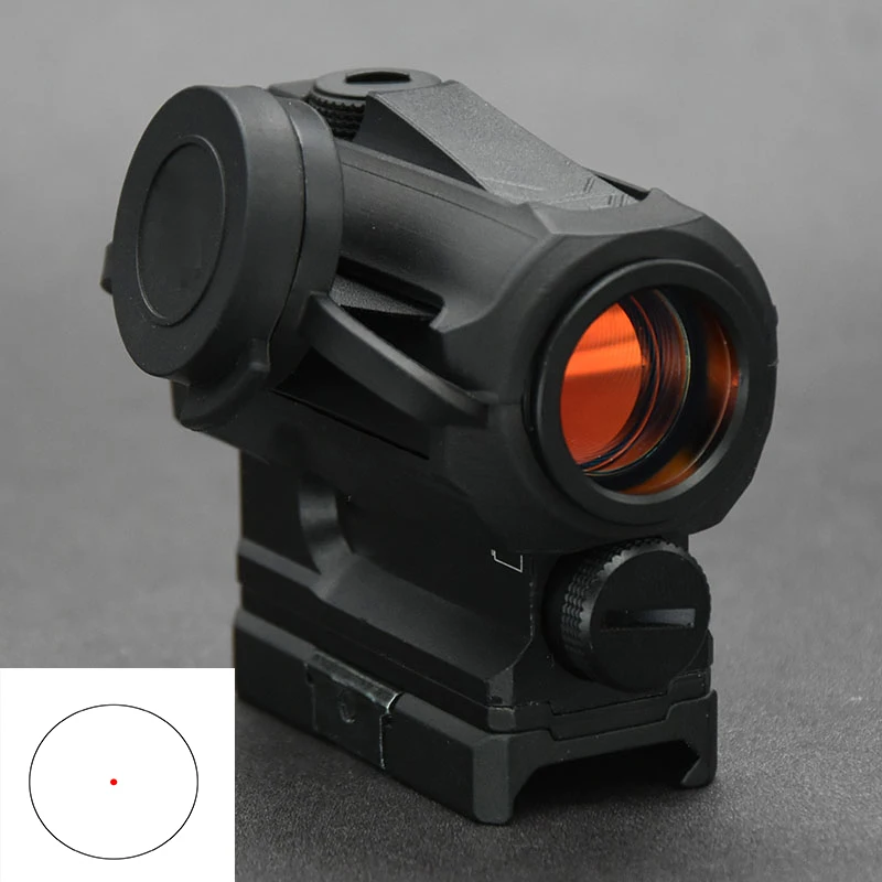VOS AR II 1x 22mm 2 MOA Red Dot Collimator Sight Rear Push Button Switch Adjustable Brightness