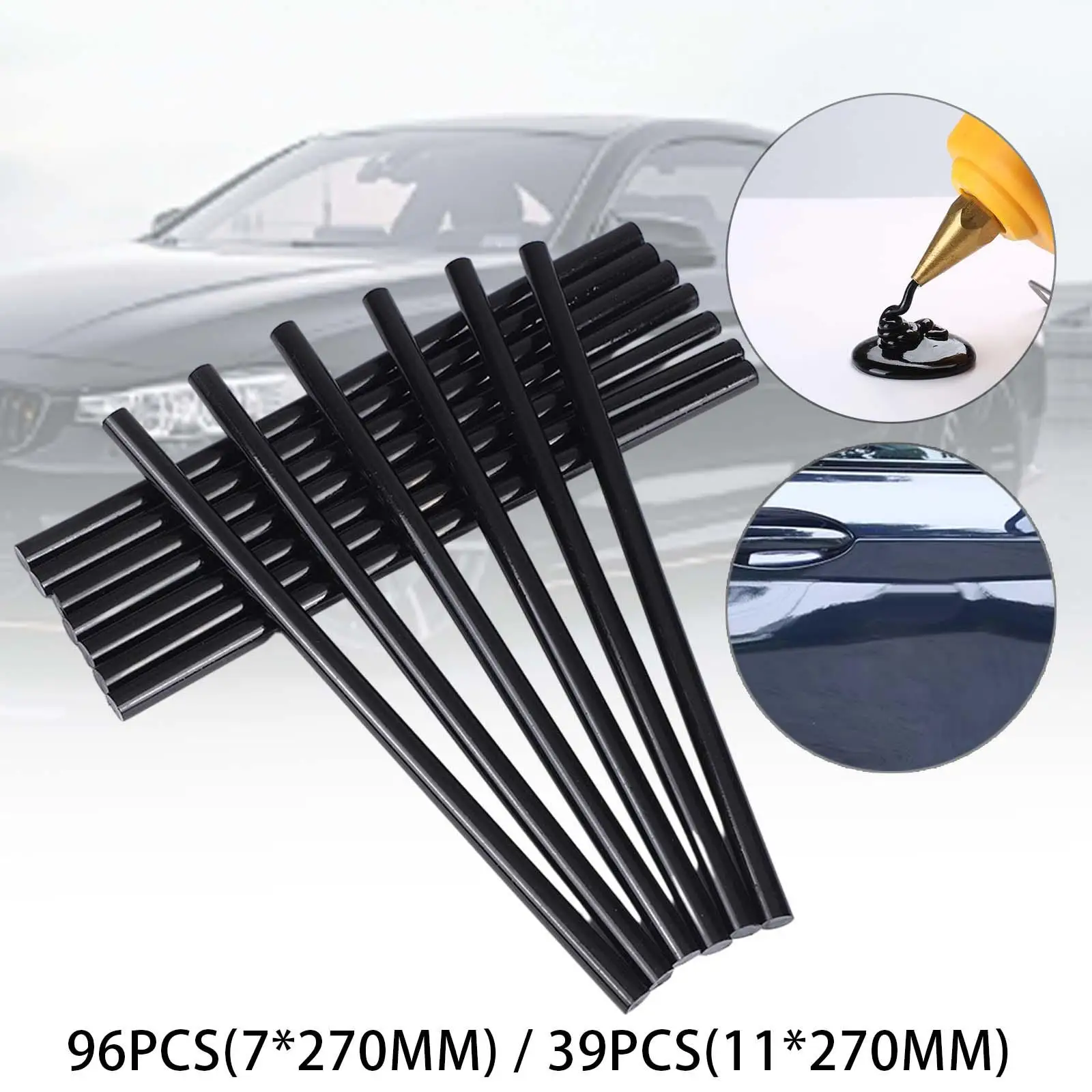 

Hot Glue Sticks High Viscosity Black Multipurpose Dent Repair Tool,All Purpose Refill for Craft Office Project Festival