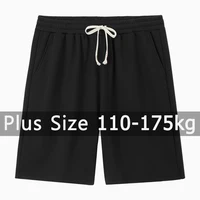 Women Plus Size Shorts 110-175kg 5XL 6XL 7XL Summer Oversized Loose Black Sweatpants Elastic Waist Pants Big Size Women Clothing