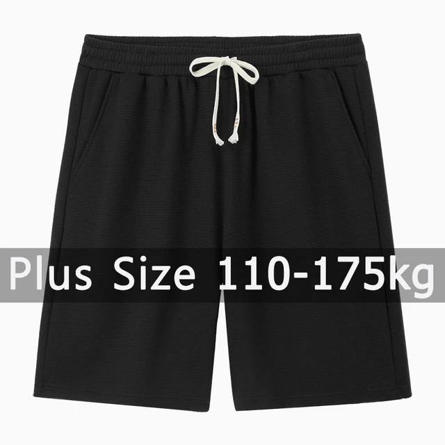 Women Plus Size Shorts 110-175kg 5XL 6XL 7XL Summer Oversized Loose Black Sweatpants Elastic Waist Pants Big Size Women Clothing