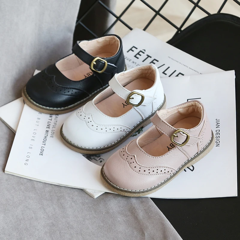 Children Leather Shoes Fashion Solid Color Spring Flat Girls Sneakers Kids Shoes for Girl Baby baby shoes kids sneakers kids shoes kids sports shoes kids flats