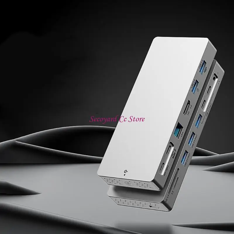 N3UC 이더넷 HDTV 및 100W 고속 충전 기능을 갖춘 전문 USB C 확장 허브