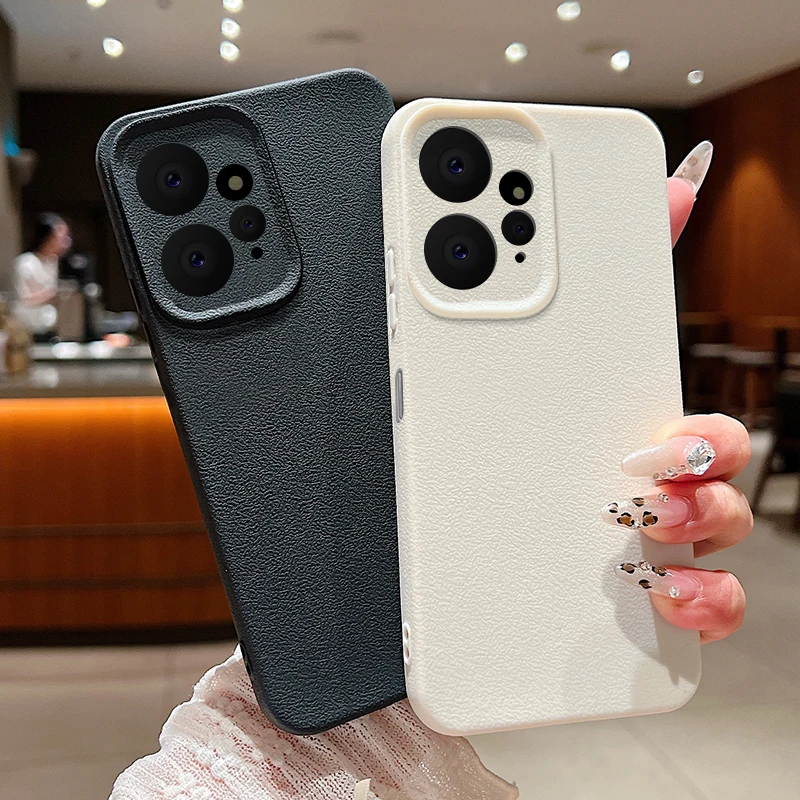 Luxury Leather Texture TPU Soft Phone Case - Sleek and Durable Protection