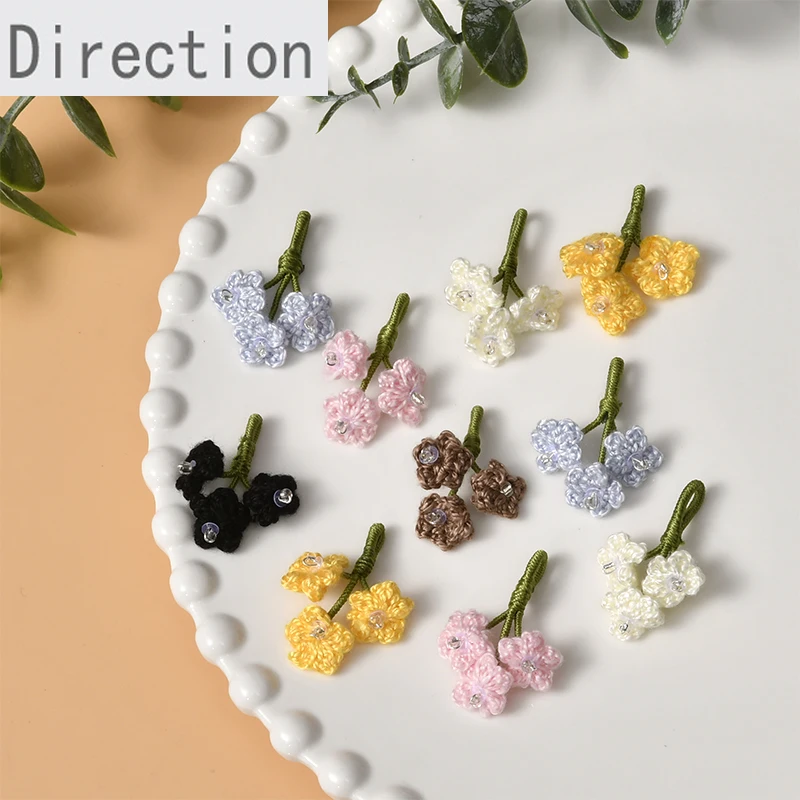 

Весенняя Милая красочная шерсть маленький букет Сделай Сам ювелирные изделия ручной работы серьги браслет ожерелье материал аксессуары