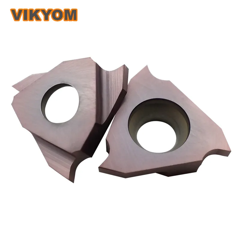 

10 Pcs External Spring Groove Insert TGF32R Series Groove Width 0.75mm~2.00mm Tungsten Steel Alloy Purple Coating For Lathe