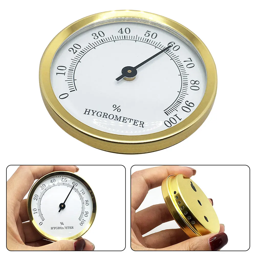 H103GMiniRoundPointerHygrometer0100RHAnalogHumidityGauge