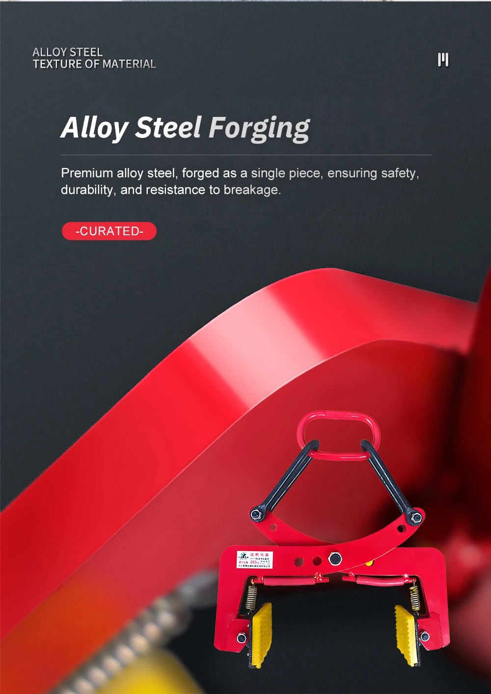 Stone Lifting Clamp Spring-loaded Stone Plate Clamp Marble Slab Clamp Handling T