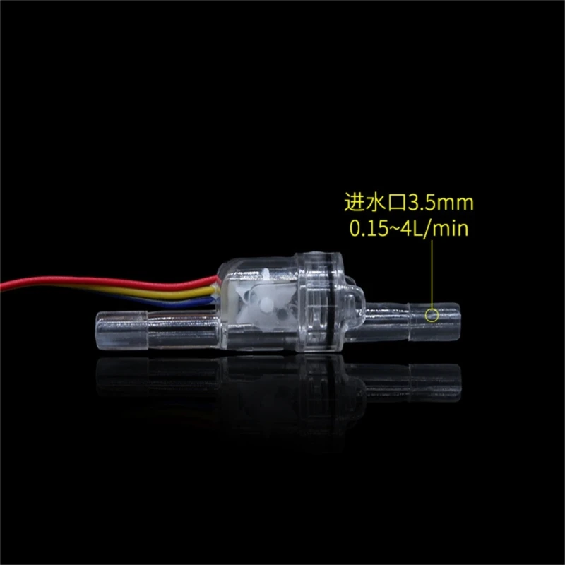 1/4" Water Flow ON-OFF Durable Flowmeter Water Flow Counter Quick Fluid Meter for Dispenser Purifier