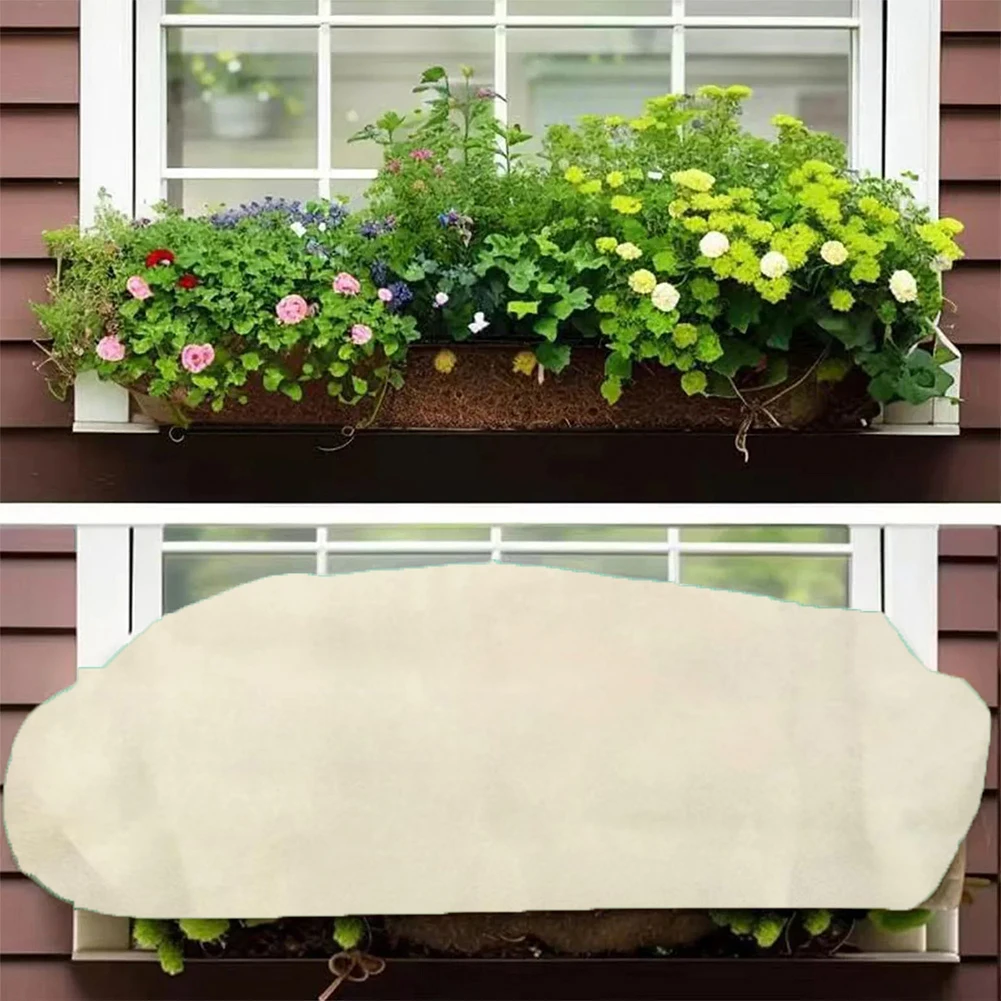 겨울 식물 서리 보호 커버 방한 통기성 부직포 단열 천 정원 식물 관리 액세서리